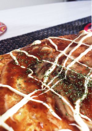 残ったごはんで！モチモチお好み焼き♪-レシピのメイン写真
