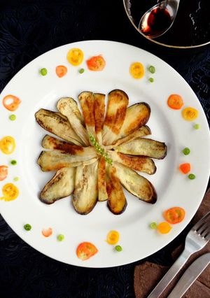満開♡花咲かナステキ！【茄子ステーキ】-レシピのメイン写真