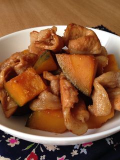 かぼちゃと豚肉の甘辛煮-レシピのメイン写真