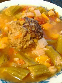 オクラとひよこ豆と野菜たっぷりスープ-レシピのメイン写真