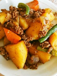 ひき肉の肉じゃが-レシピのメイン写真