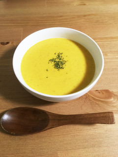 食べるスープ。もち麦かぼちゃのスープ-レシピのメイン写真