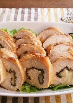 コク旨♪簡単！鶏ムネチーズロール-レシピのメイン写真