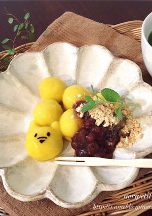 簡単♡おいしい♡お豆腐かぼちゃ白玉だんご-レシピのメイン写真
