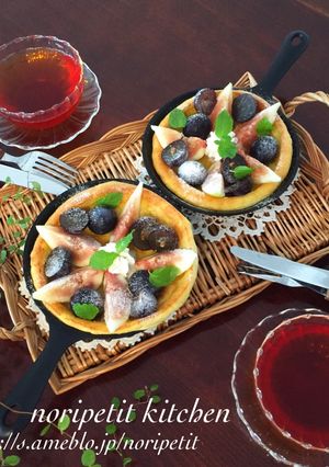 卵1個♡焼くまで1分♡秋色ダッチベイビー-レシピのメイン写真