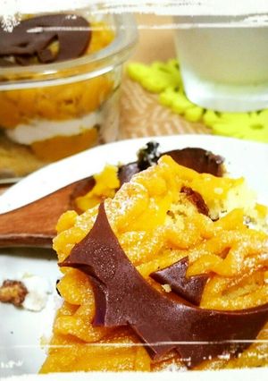 簡単スコップケーキde南瓜のモンブラン-レシピのメイン写真