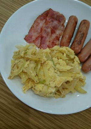 朝食に☆簡単にスパニッシュオムレツ風-レシピのメイン写真