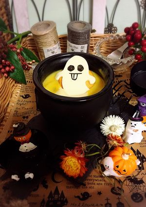 あまったカボチャでハロウィンスープ-レシピのメイン写真