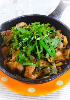 レバーとキノコのアヒージョ♪-レシピのメイン写真