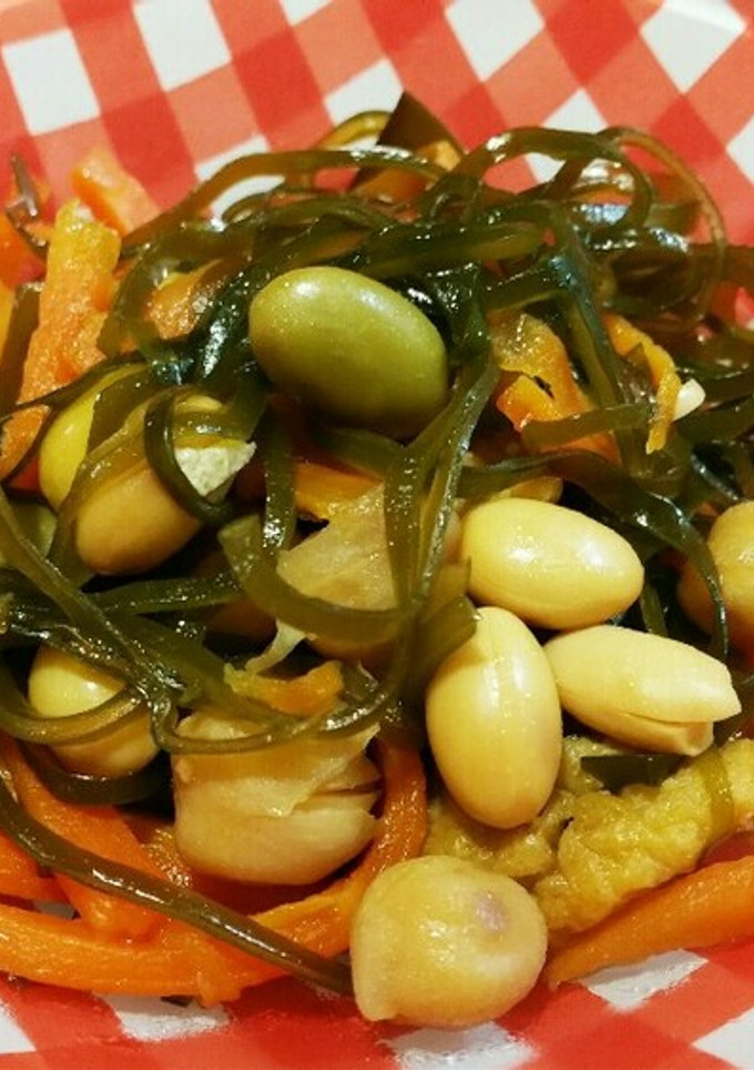 切り昆布と大豆の煮物マメマメ昆布(^^)-レシピのメイン写真