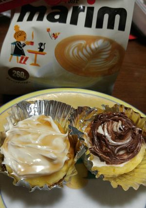 ﾎｲｯﾌﾟﾏﾘｰﾑ乗せｽｳｨｰﾄﾎﾟﾃﾄ-レシピのメイン写真