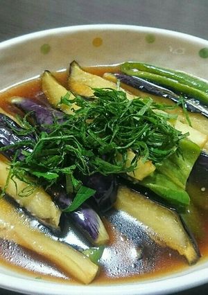 酢でさっぱり☆なすとピーマンの揚げ浸し♪-レシピのメイン写真