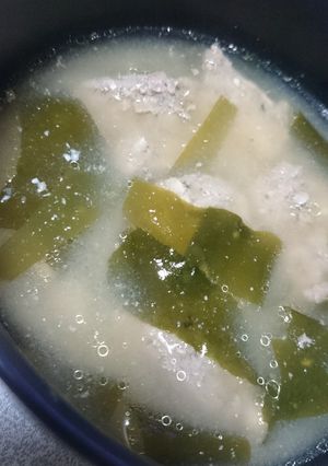 ふわふわ さんま団子のお味噌汁-レシピのメイン写真