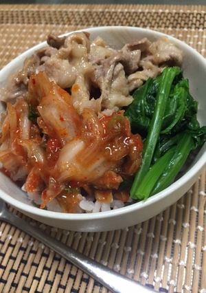 豚こまマヨ味噌炒め 包丁いらずお手軽丼-レシピのメイン写真