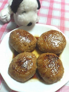 つくね風☆ポークハンバーグ-レシピのメイン写真