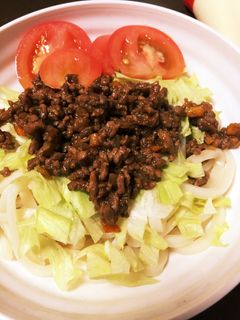 焼肉のタレだけ!簡単混ぜうどん☆-レシピのメイン写真