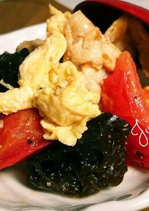 キクラゲ★ぶた肉のふわっと玉子炒め-レシピのメイン写真