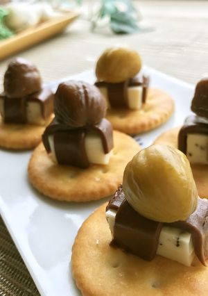 ハロウィンデコ✿栗チョコチーズの贈り物-レシピのメイン写真