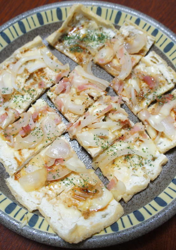 油揚げの和風ピザ２-レシピのメイン写真