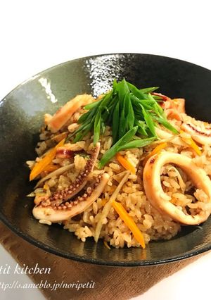 炊飯器de簡単♡おいし〜い♡イカめし♡-レシピのメイン写真