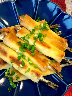 *チーズin!ししゃもの焼き春巻き*-レシピのメイン写真