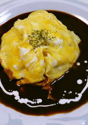 半熟卵のオムライス☆デミグラスソース-レシピのメイン写真