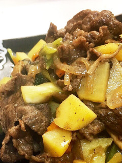 じゃがとナスが旨い!牛肉の中華ポン酢炒め-レシピのメイン写真
