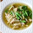 豚肉と水菜の食べる和風スープ鍋