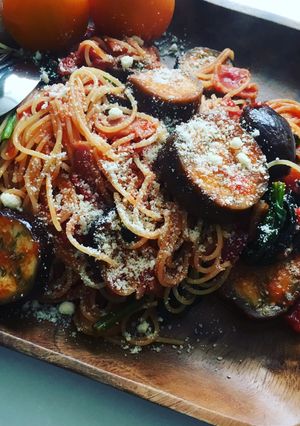 具沢山トマトソースパスタ-レシピのメイン写真