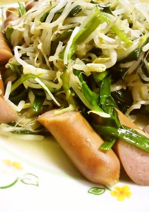 残り物で♪韮もや中華( *´艸｀)-レシピのメイン写真