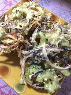 ゴーヤとひじきでカラッとかき揚げ-レシピのメイン写真