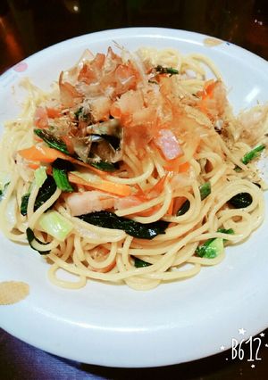 ほうれん草とベーコンのパスタ-レシピのメイン写真