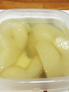 電子レンジで簡単!梨のコンポート-レシピのメイン写真