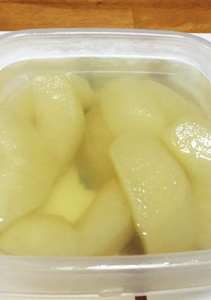 電子レンジで簡単!梨のコンポート-レシピのメイン写真