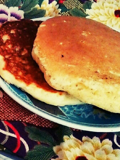 小麦粉と強力粉のパンケーキ-レシピのメイン写真