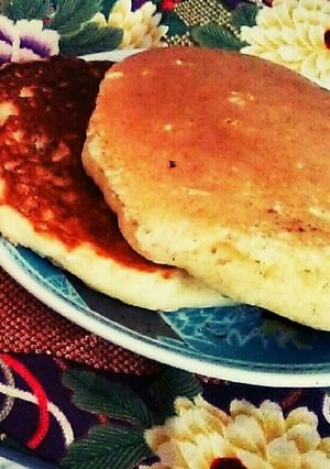 小麦粉と強力粉のパンケーキ-レシピのメイン写真