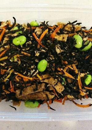レンジで楽ちん　ツナとひじきの煮物-レシピのメイン写真