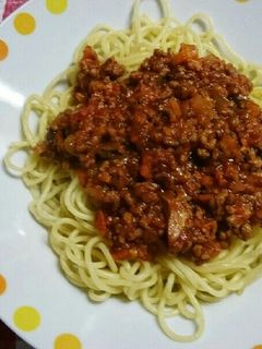 我が家の簡単☆ミートソーススパゲティ-レシピのメイン写真