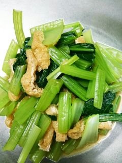 小松菜と油揚げの煮浸し-レシピのメイン写真