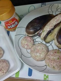 茄子のキャベツ☺香味野菜ミンチ挟み焼き☺-レシピのメイン写真