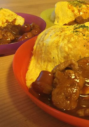 オムレツ丼-レシピのメイン写真