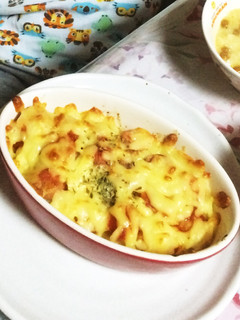 子供と一緒に♡簡単!ポテサラグラタン風-レシピのメイン写真