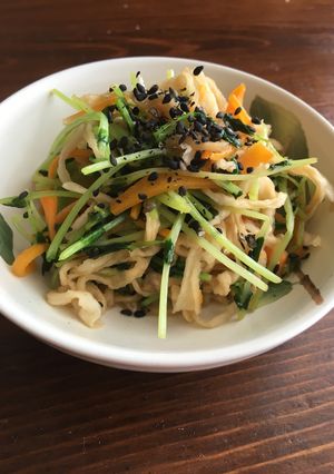野菜高騰時に！切干大根と豆苗の炒めなます-レシピのメイン写真