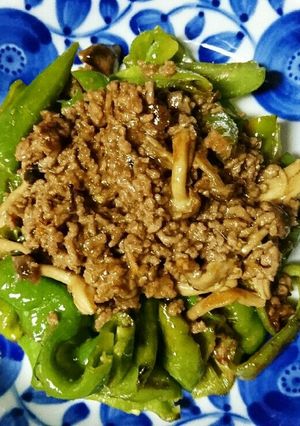 【時短】甘唐辛子のオイスター肉味噌炒め-レシピのメイン写真