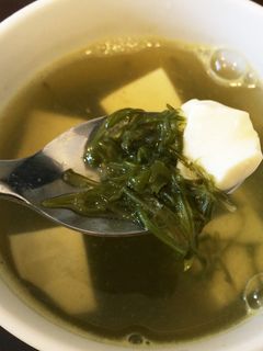 豆腐とめかぶのスープ-レシピのメイン写真