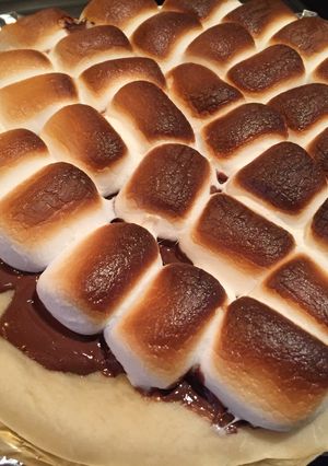 デザート・おやつに☆チョコマシュマロピザ-レシピのメイン写真