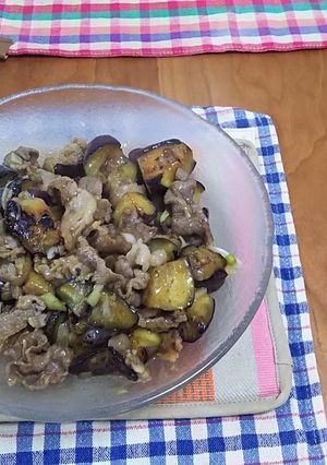 茄子と牛肉のやさしい味炒め-レシピのメイン写真