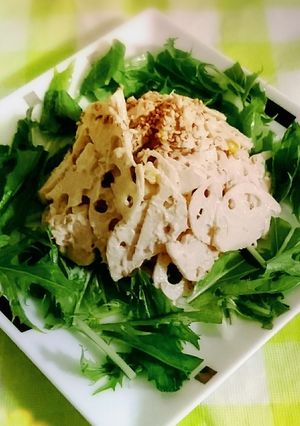 シャキシャキ食感！れんこんとツナのサラダ-レシピのメイン写真