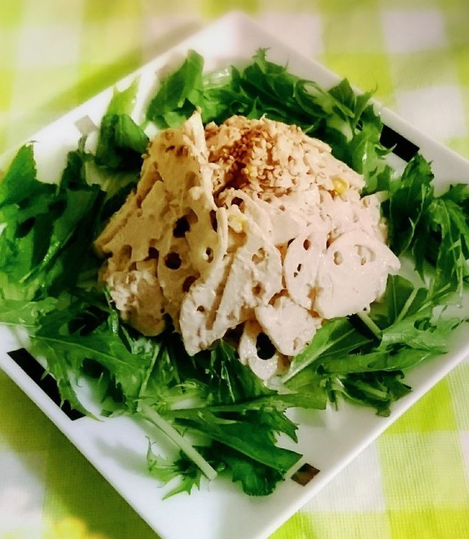 シャキシャキ食感!れんこんとツナのサラダ-レシピのメイン写真