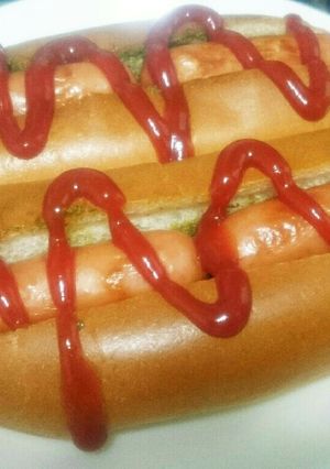 【 簡単】ジェノベーゼホットドッグ-レシピのメイン写真